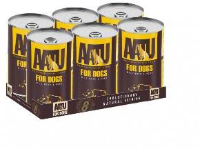 AATU Dog Adult Wild Boar and Pork 400g tins x 6